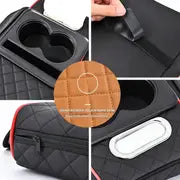 Organiseur Accoudoir Multifonction avec Porte-Gobelet
